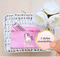 personalised Unicorn Pencil Case: Pink Polyester, Back to School