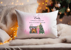 personalised Christmas Eve Pillowcase: Girl's Character Doll Pillow
