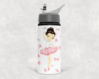 personalised Ballerina Water Bottle: Gift for Dancers