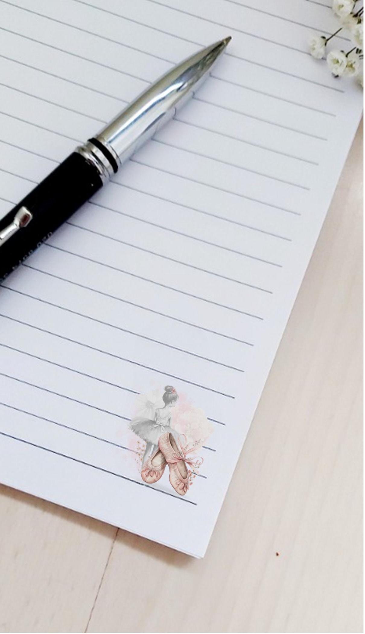 Personalised Dream Big ballerina notebook