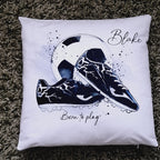 personalised Football Cushion: Polyester Sports Decor, Teen Gift