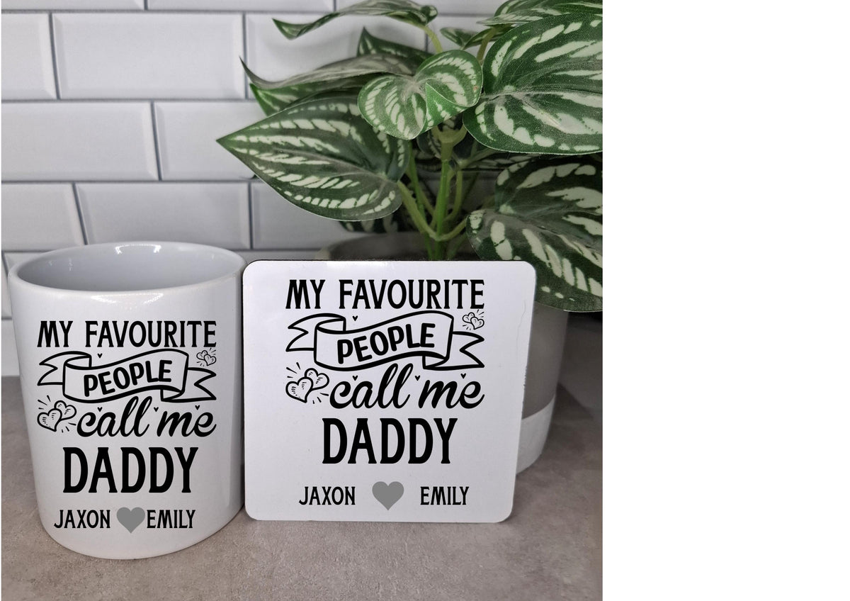 Personalised mug for Dad, My favourite people call me Daddy mug, personalised mug for Dad, Father's Day gift, Dad mug