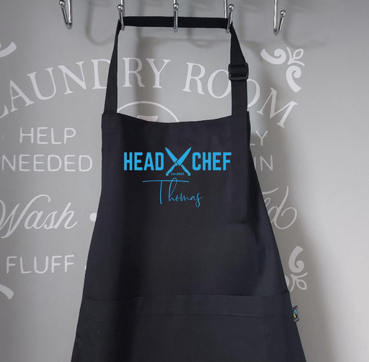 Men's Personalised Head Chef Apron: Pizza Oven Gift