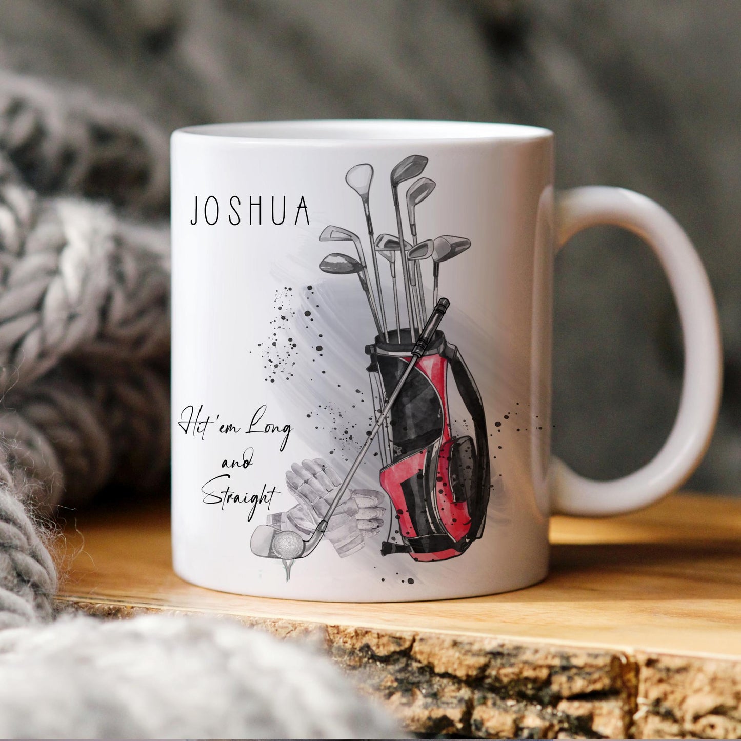 Personalised golf mug - gift for golf fan