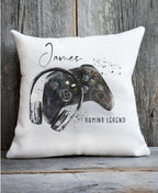 Personalised gamer cushion, XBox style Gaming Legend cushion, gift for him, gift for a teen, gaming gift