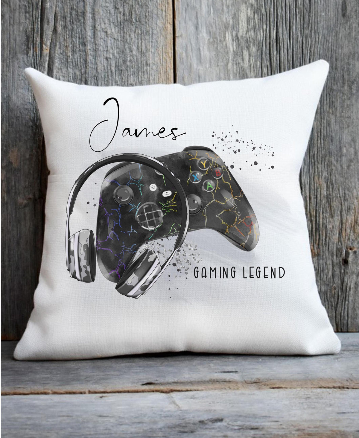 Personalised gamer cushion, XBox style Gaming Legend cushion, gift for him, gift for a teen, gaming gift