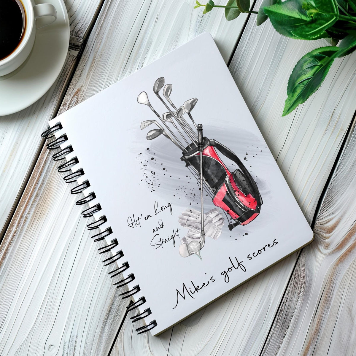 Personalised A5 Golf Notebook