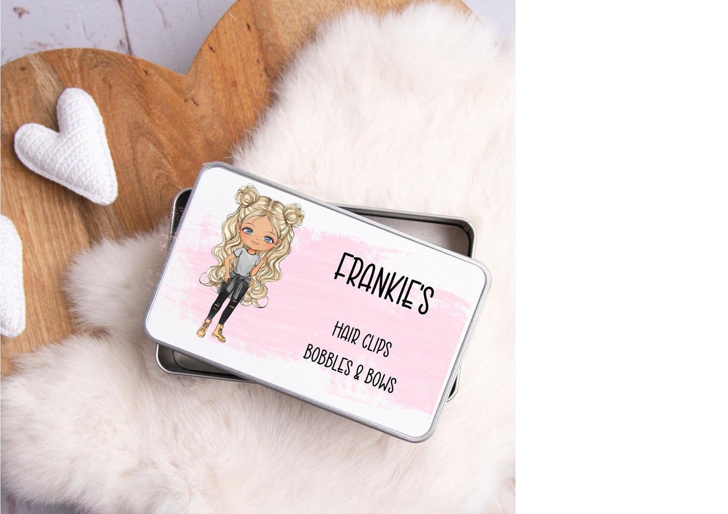 personalised Hair Accessory Tin: Keepsake Storage for Girls