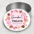 Grandma's Treats Tin: Pink Sweet Treats Storage (15cm)