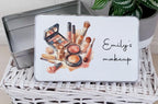 personalised Makeup Storage Tin: Teenage Girl Gift, Cosmetic Organizer