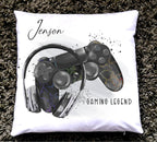 Personalised gamer cushion,  Playstation style Gaming Legend Cushion, gift for him, gift for a teen, gaming gift, boys cushion, gaming decor