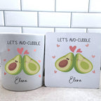 personalised Avocado Mug & Coaster Gift Set - Valentine's Day Avo-Cuddle