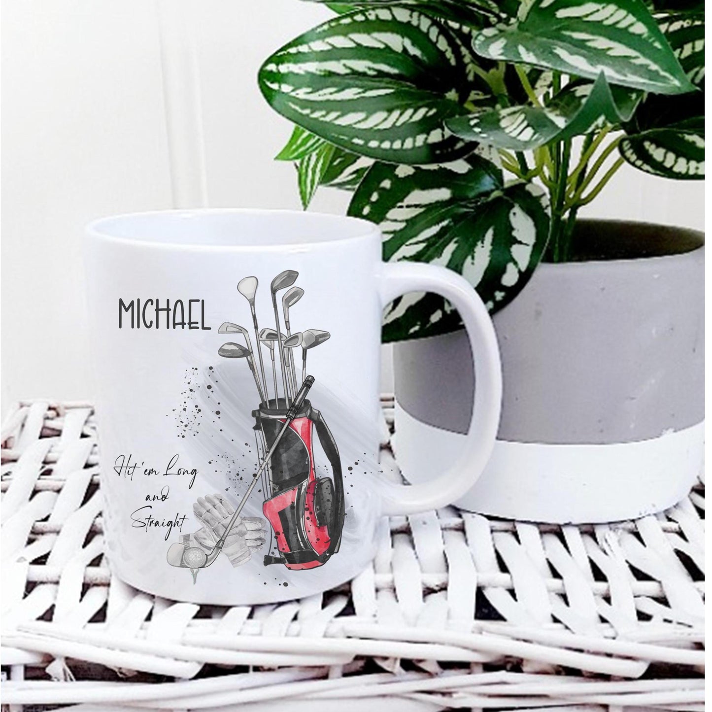 Personalised golf mug - gift for golf fan
