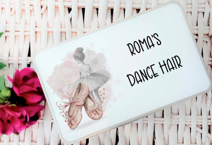 personalised Hair Accessory Tin: Girl's Hair Clip & Bow Storage