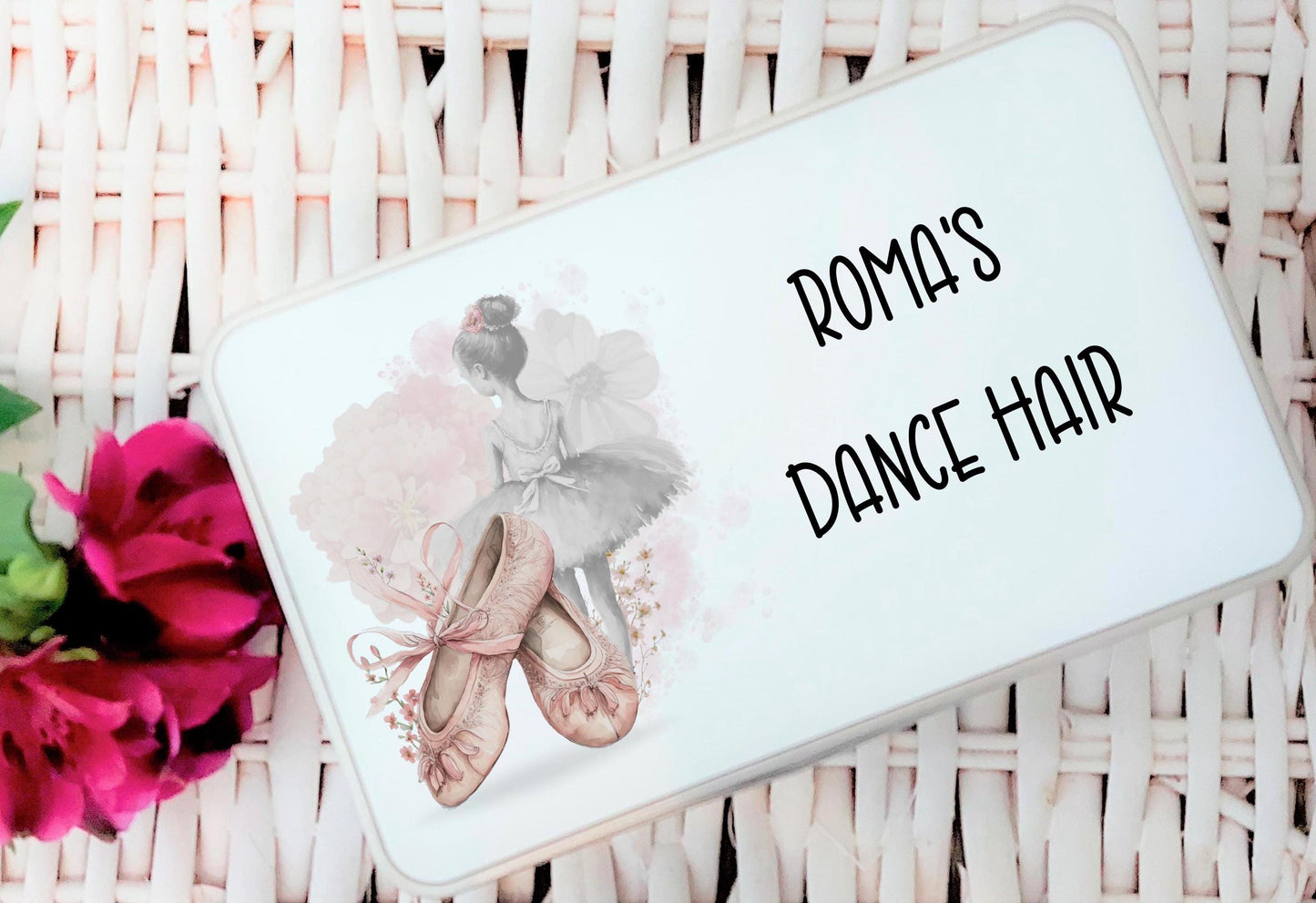 Personalised girl's hair pin tin, Hair clip storage, Hair accessories tin, Hair bow storage Hair bobbles, Hairbands, Girl gifts