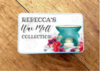 Personalised Wax Melt Storage Tin: Wax Burner Design