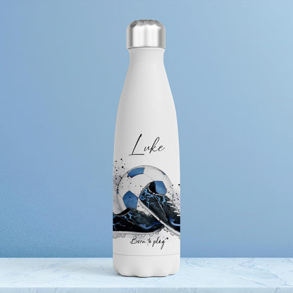 personalised Football Water Bottle: Leakproof Sports Gift