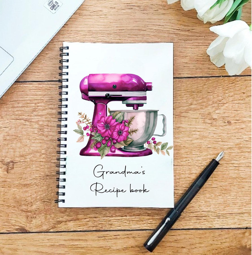 Floral Mixer Recipe Notebook: A5 Kitchen Journal