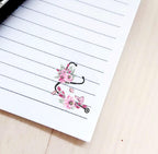 Personalised Floral Stethoscope Notebook: Nurse, Doctor, Midwife Gift