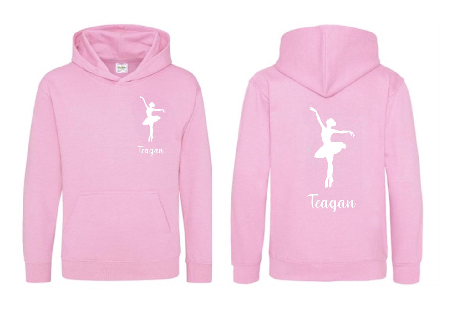 Personalised ballerina hoodie