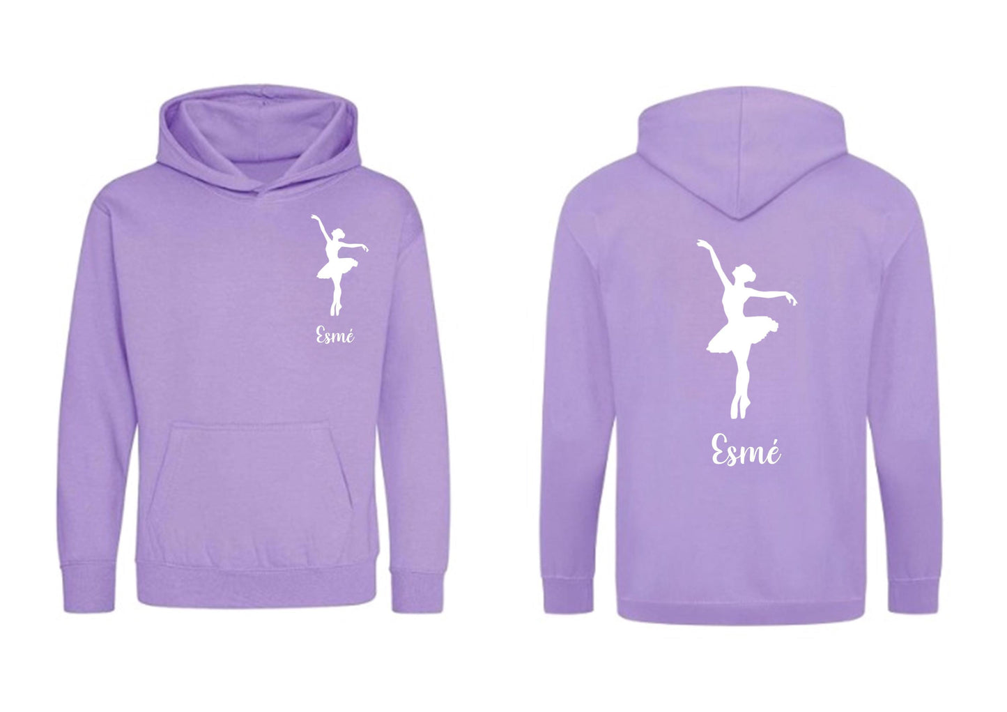 Personalised ballerina hoodie