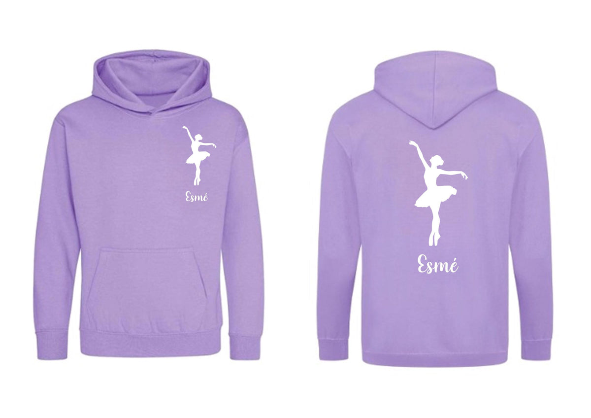 Personalised Ballerina Hoodie: Dance Gift for Girls