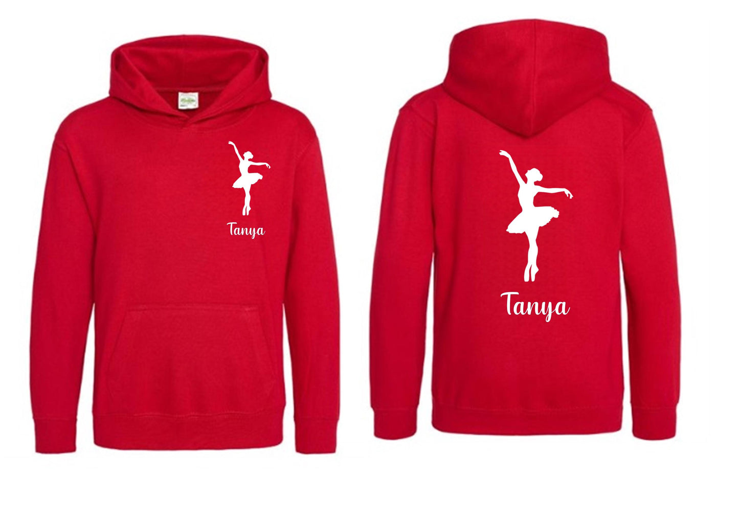 Personalised ballerina hoodie