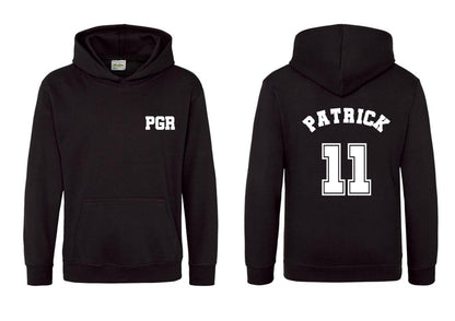 Personalised Football Basics Hoodie, football gift, football warmup kit, boys football hoodie, girls football hoodie