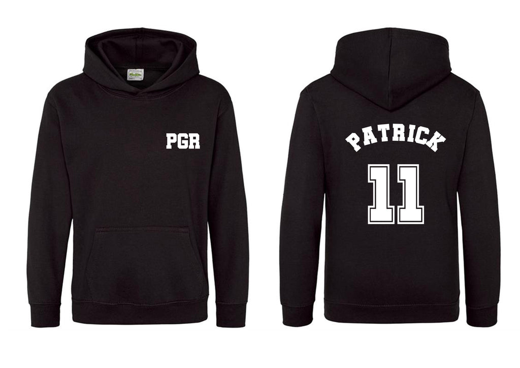 Personalised Football Basics Hoodie, football gift, football warmup kit, boys football hoodie, girls football hoodie