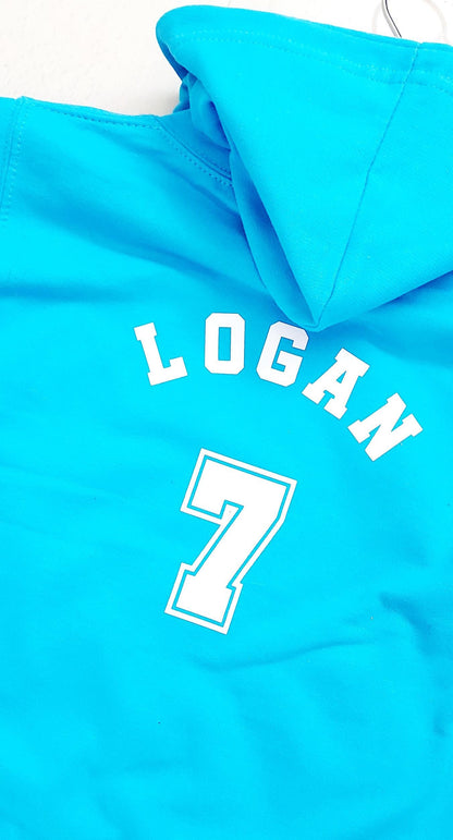 Personalised Football Basics Hoodie, football gift, football warmup kit, boys football hoodie, girls football hoodie