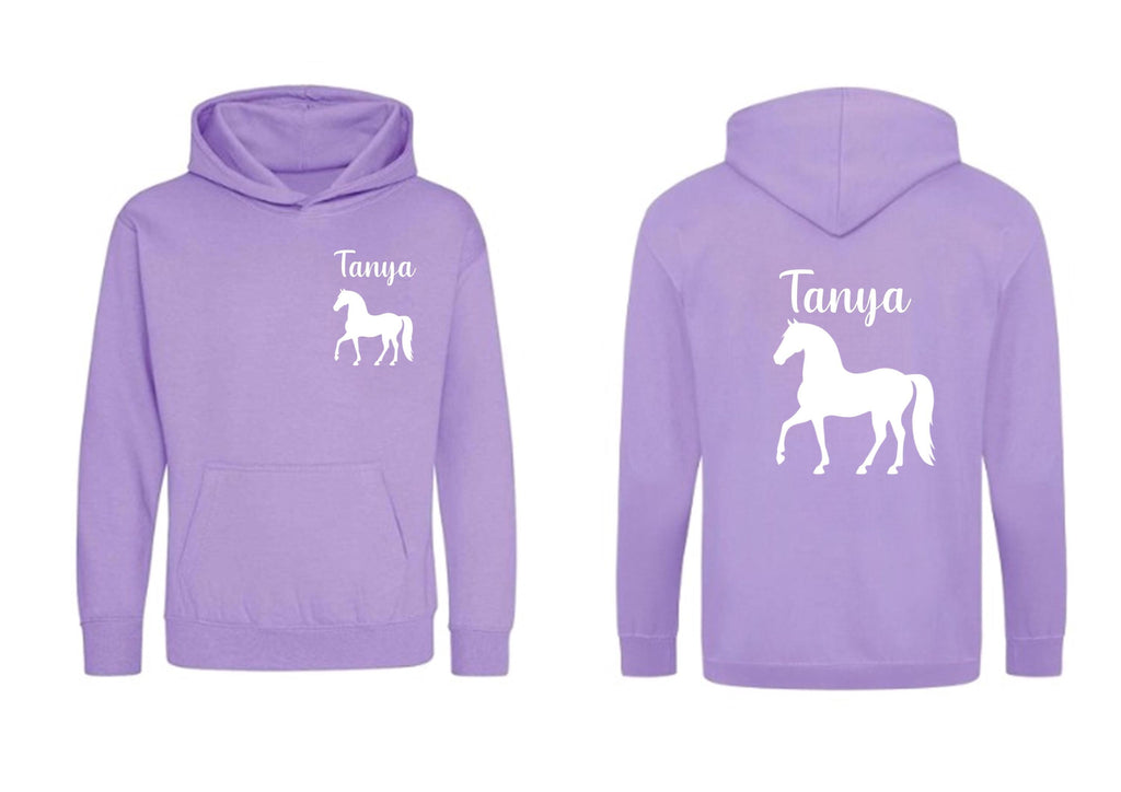 Personalised Horse Riding Hoodie - choose your colour