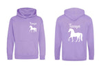 Personalised Horse Riding Hoodie - choose your colour