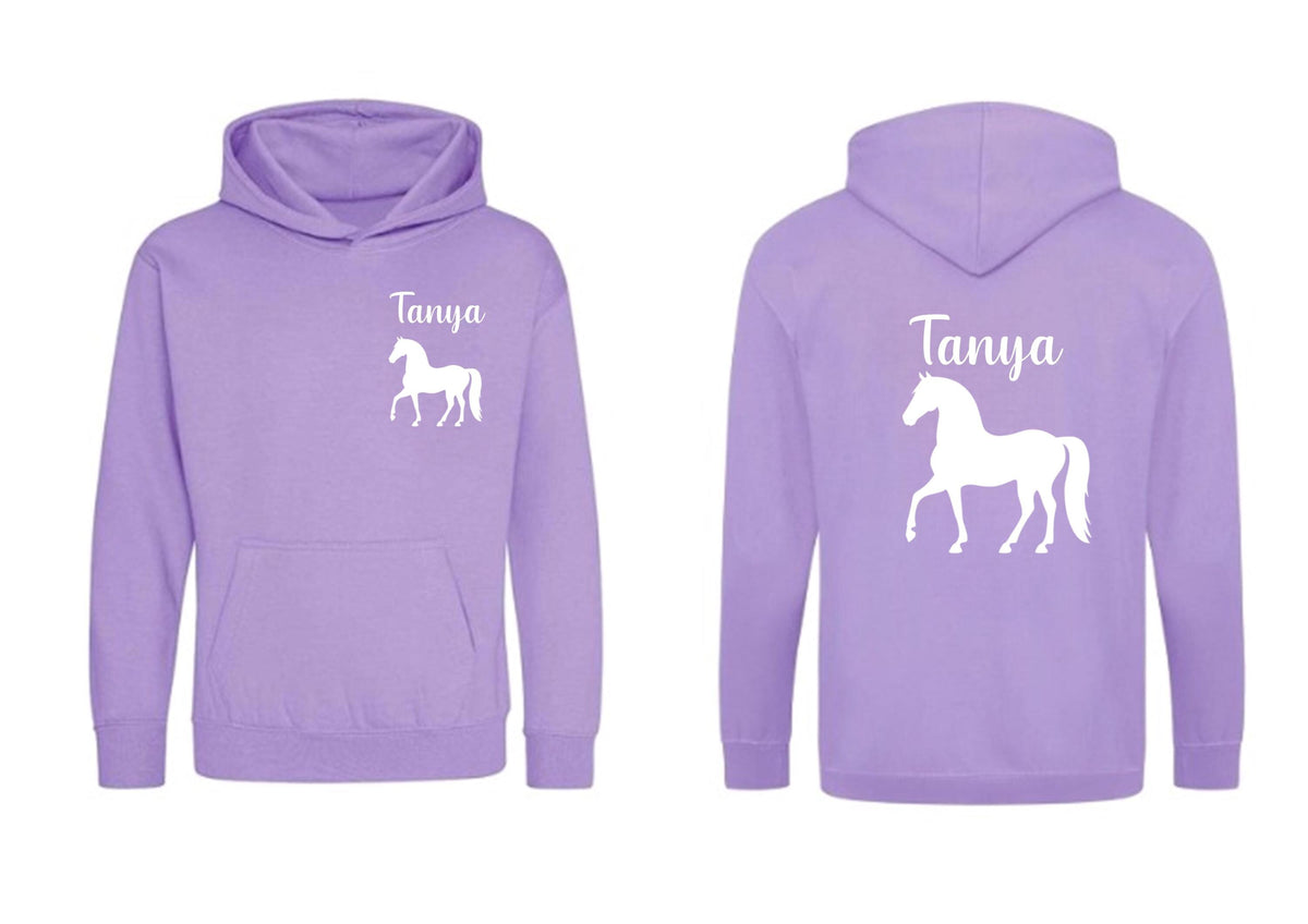 Personalised Horse Riding Hoodie - choose your colour