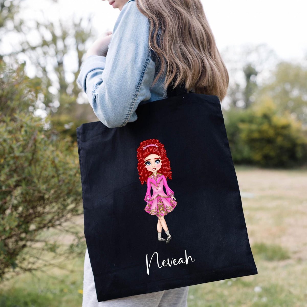 personalised Irish Dancer Tote Bag: Feis Competition Gift