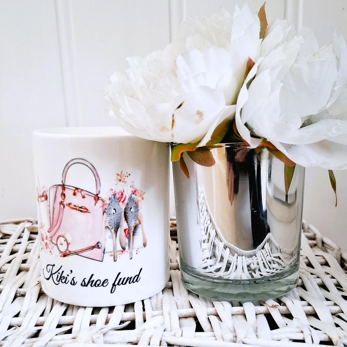 personalised Shoe Fund Money Box: Teen Girl Savings Jar