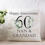 Personalised Diamond Anniversary Cushion