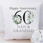 Personalised Diamond Anniversary Cushion