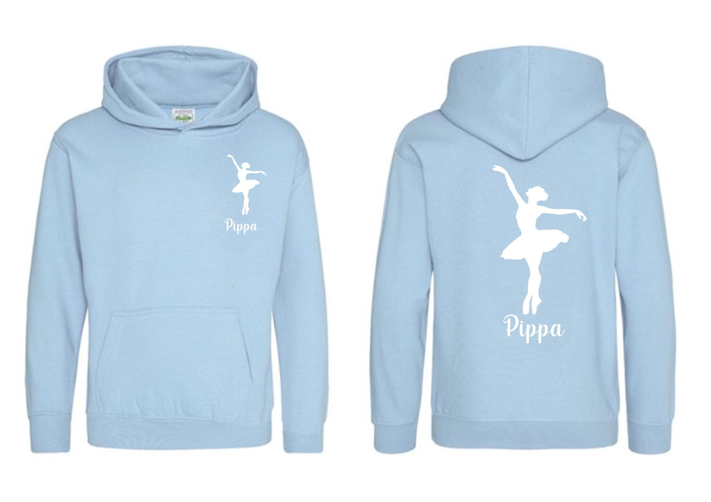 Personalised ballerina hoodie