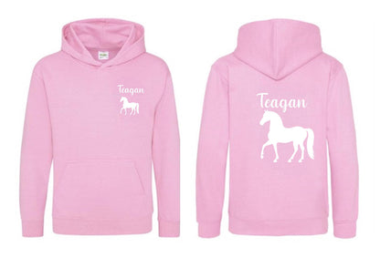 personalised Horse Riding Hoodie: Equestrian Gift