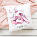 Personalised Pink Football Cushion: Girl's Bedroom Decor