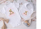 personalised Mother's Day Baby Vest: Teddy Bear Gift from Daughter