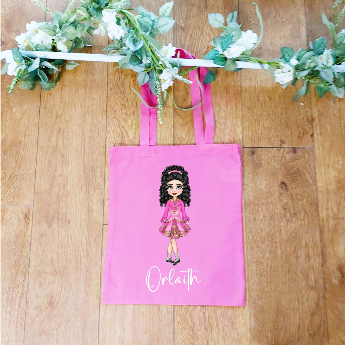 personalised Irish Dancer Tote Bag: Feis Competition Gift