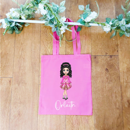 personalised Irish Dancer Tote Bag: Feis Competition Gift