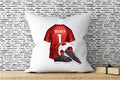 Personalised Football Cushion: Liverpool Shirt Gift, Teen Room Decor