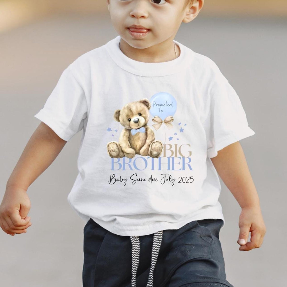 Personalised Big Brother T Shirt, Promoted to Big Brother, New Baby Gift