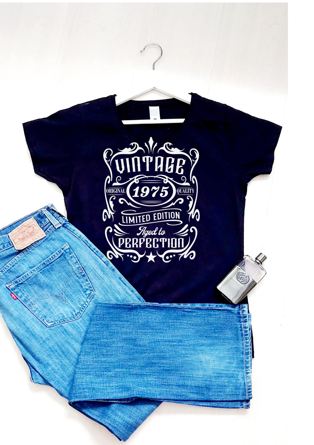Mens 50th Birthday T-Shirt: 1975 Limited Edition Vintage Style