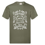 Mens 50th Birthday T-Shirt: 1975 Limited Edition Vintage Style