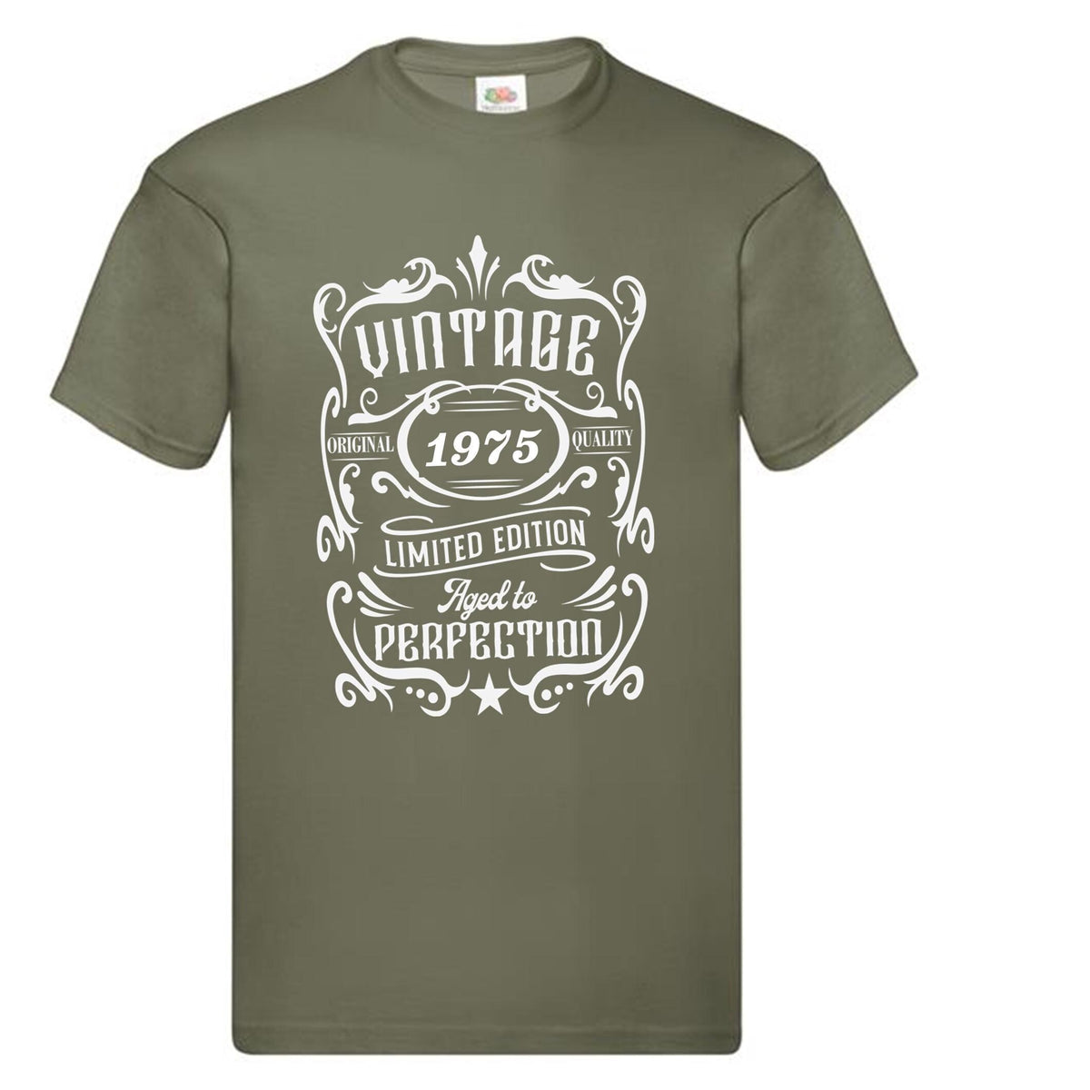 Mens 50th Birthday T-Shirt: 1975 Limited Edition Vintage Style