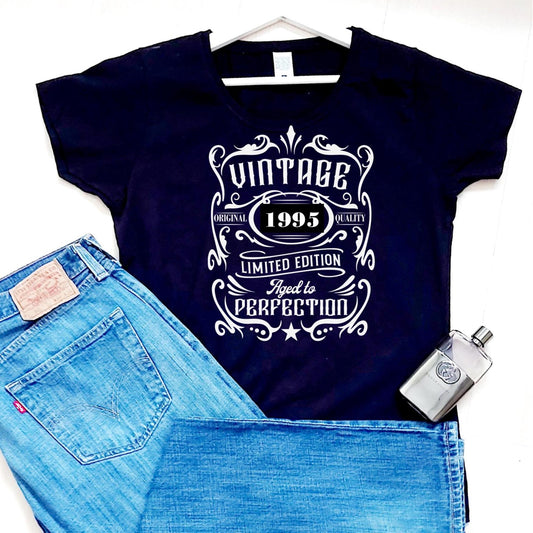 Mens 30th Birthday T-Shirt: 1995 Limited Edition Vintage Style