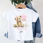 Personalised Promoted to Big Sister T-shirt, new baby announcement gift, new baby gift for big sister